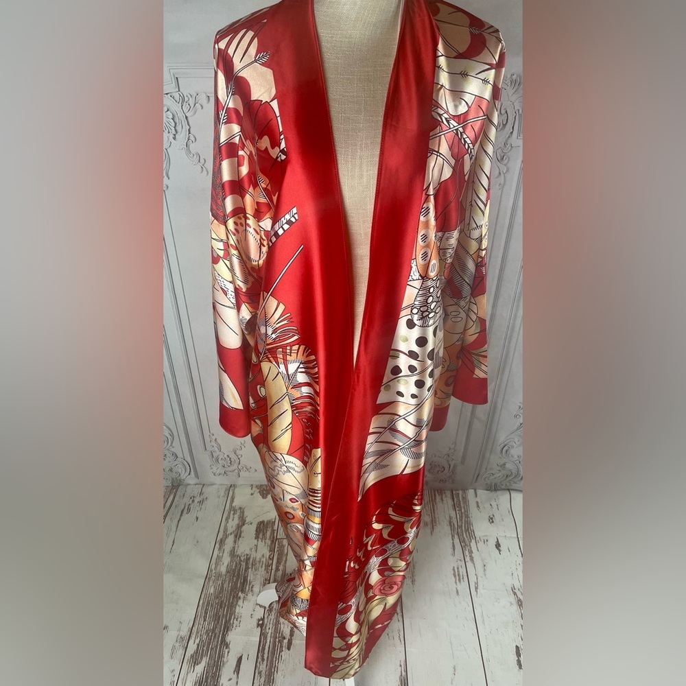 Kimono Casual Cárdigan Duster Bikini Swimsuit Coverup - Picture 12 of 14